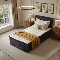 XIZZI Twin Size Cloud bed,2-in-1 Bed Integrated Bed Frame and Mattress Black