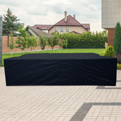 XIZZI Outdoor Patio Sofa Couch Cover Waterproof Furniture Set Chair Seat Loveseat Cover Sectional Couch Sofa Cover Large Rectangular Black Cover 110"Lx84"Wx28"H